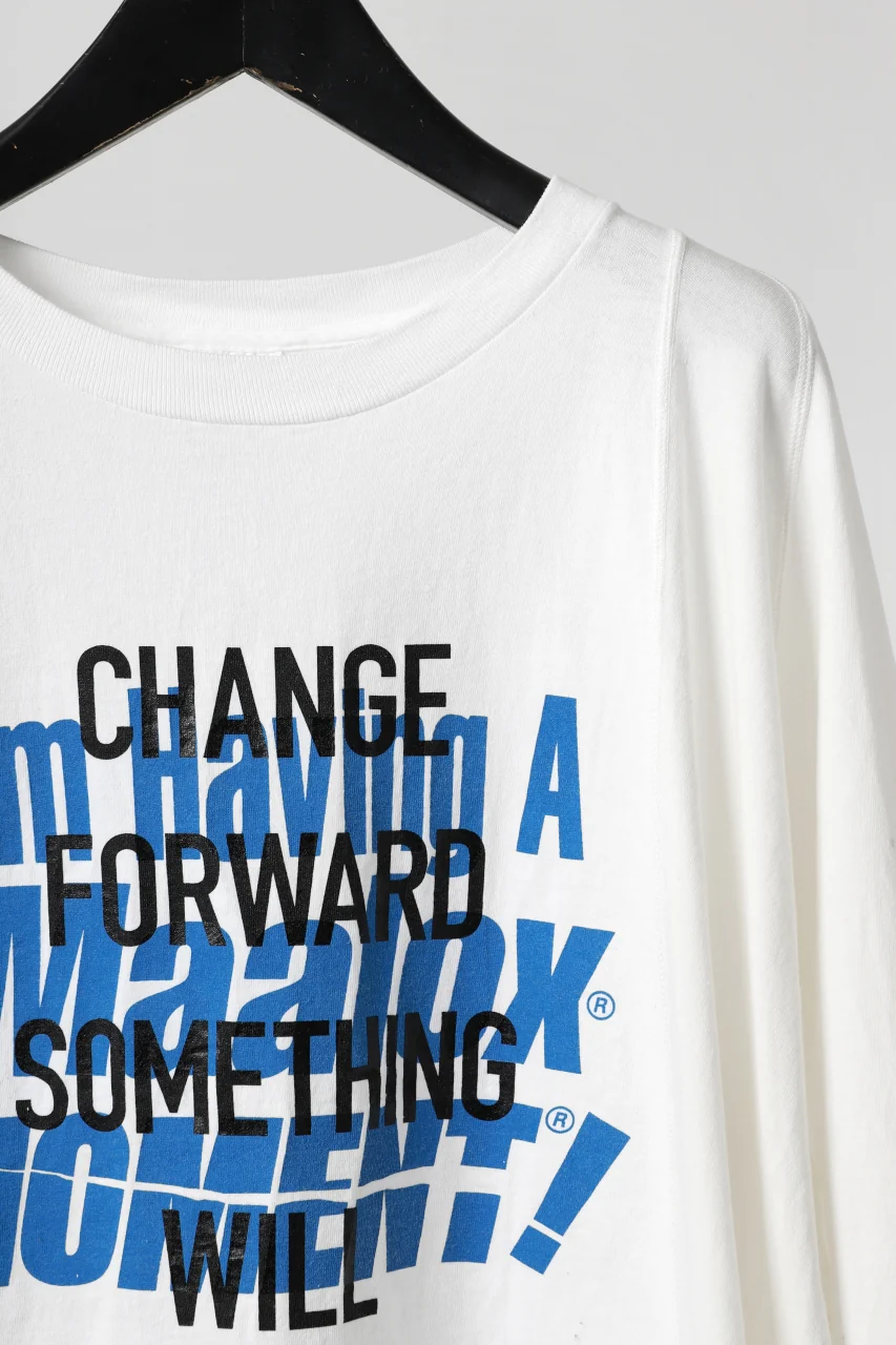 CHANGES VINTAGE REMAKE MULTI PANEL THREE-QUARTER SLEEVE TEE (WHITE #C) - Image 8
