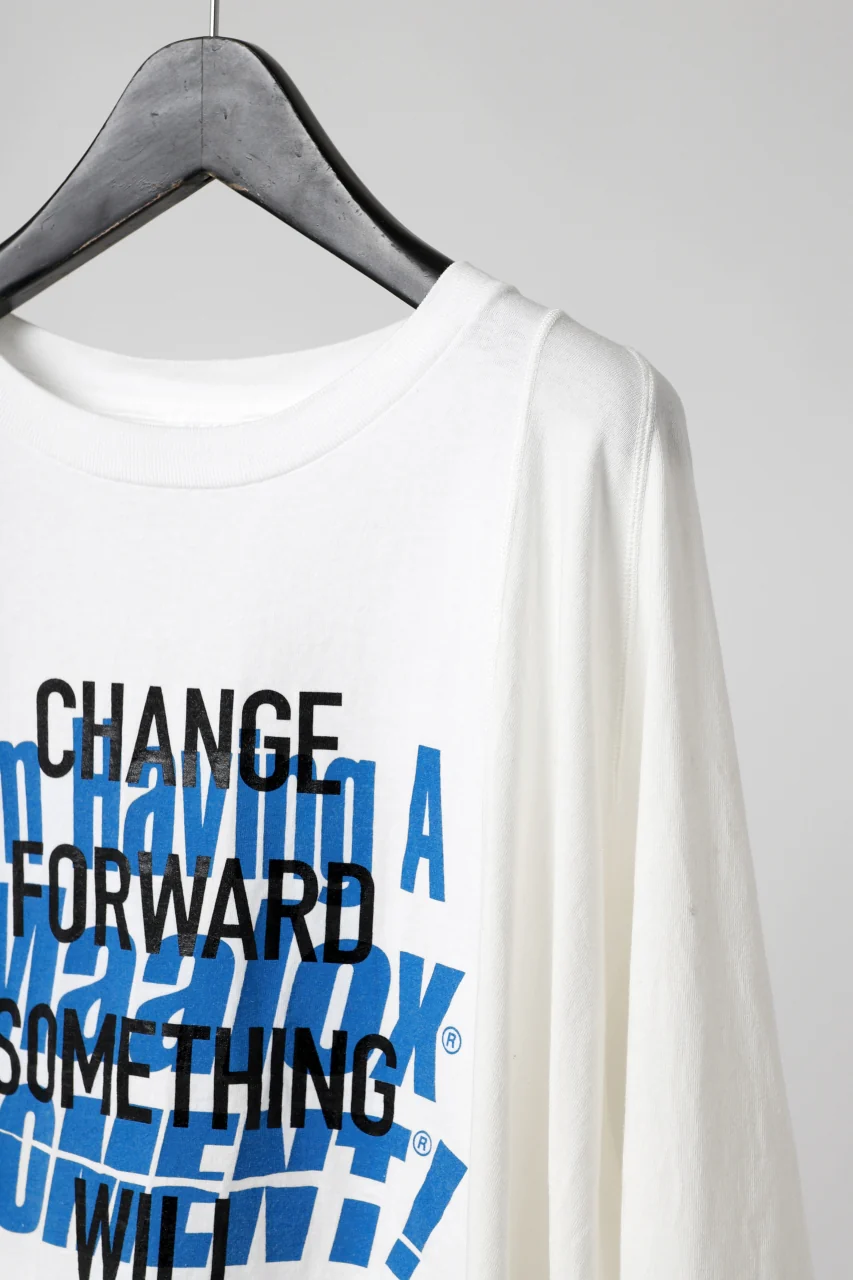 CHANGES VINTAGE REMAKE MULTI PANEL THREE-QUARTER SLEEVE TEE (WHITE #C) - Image 9