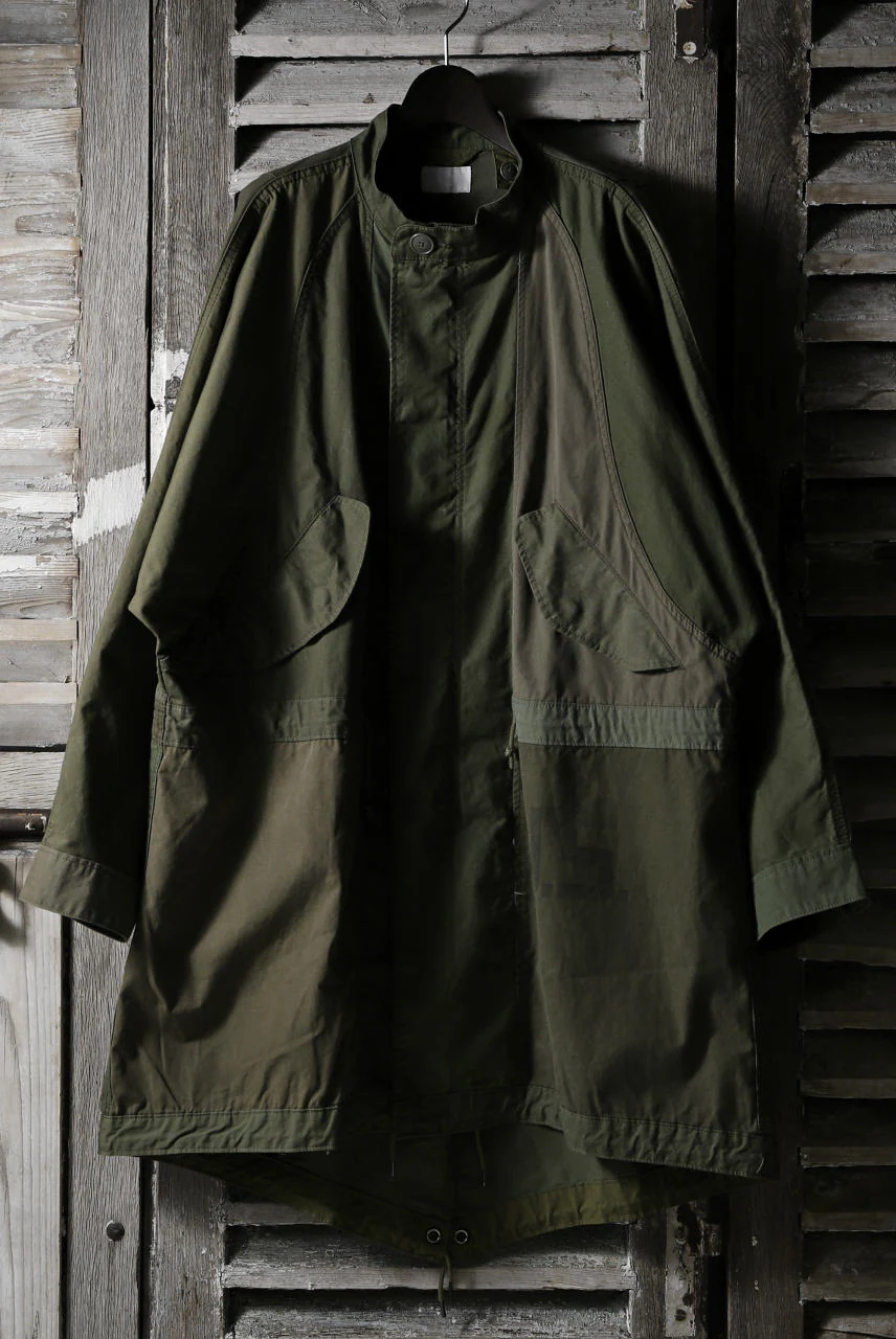 CHANGES VINTAGE REMAKE OVERSIZED MILITARY COAT (KHAKI #A)