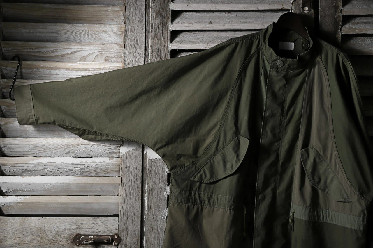 CHANGES VINTAGE REMAKE OVERSIZED MILITARY COAT (KHAKI #A) - Image 10