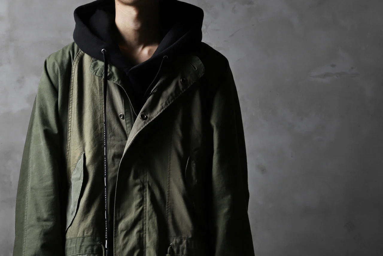 CHANGES VINTAGE REMAKE OVERSIZED MILITARY COAT (KHAKI #A) - Image 11