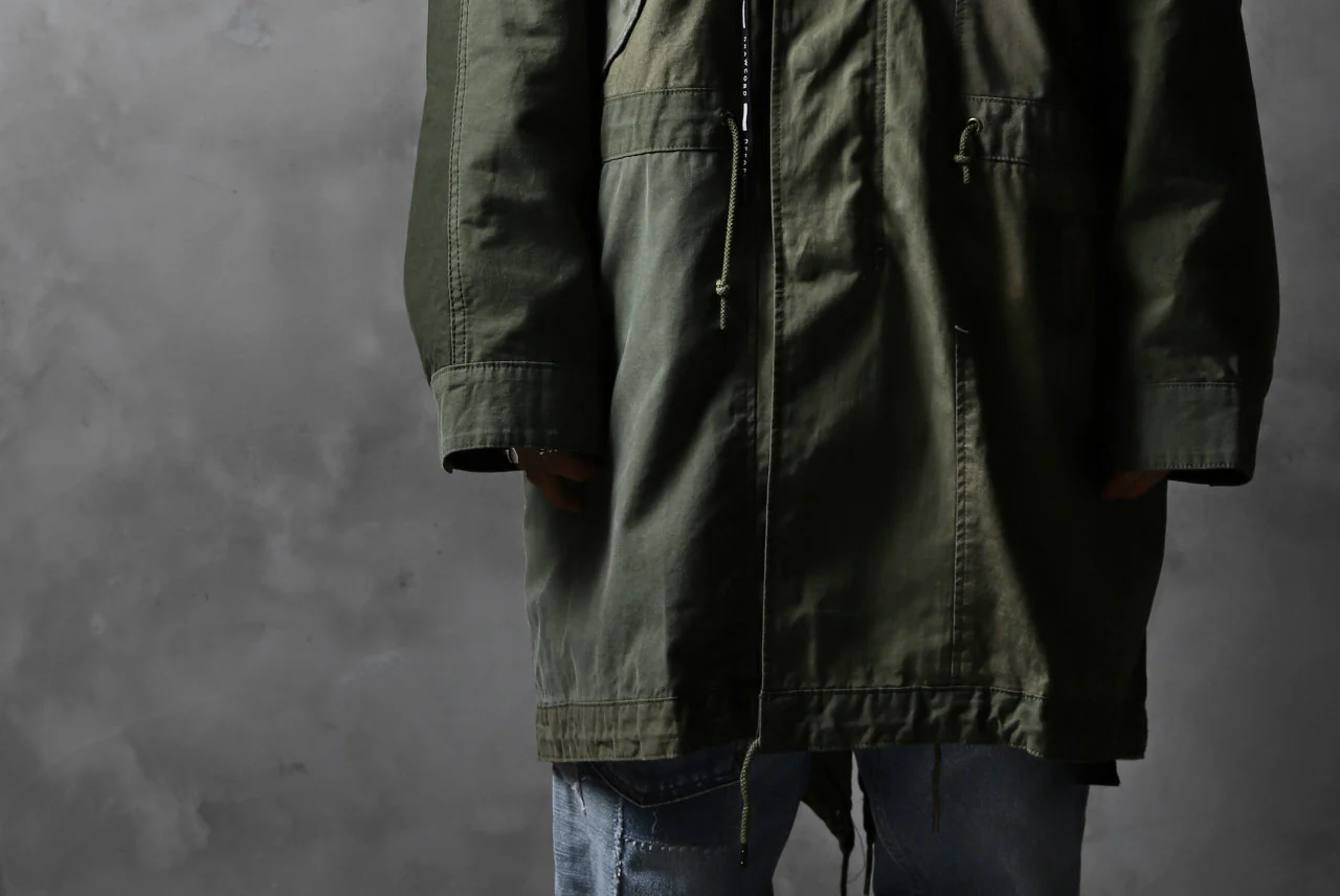 CHANGES VINTAGE REMAKE OVERSIZED MILITARY COAT (KHAKI #A) - Image 12