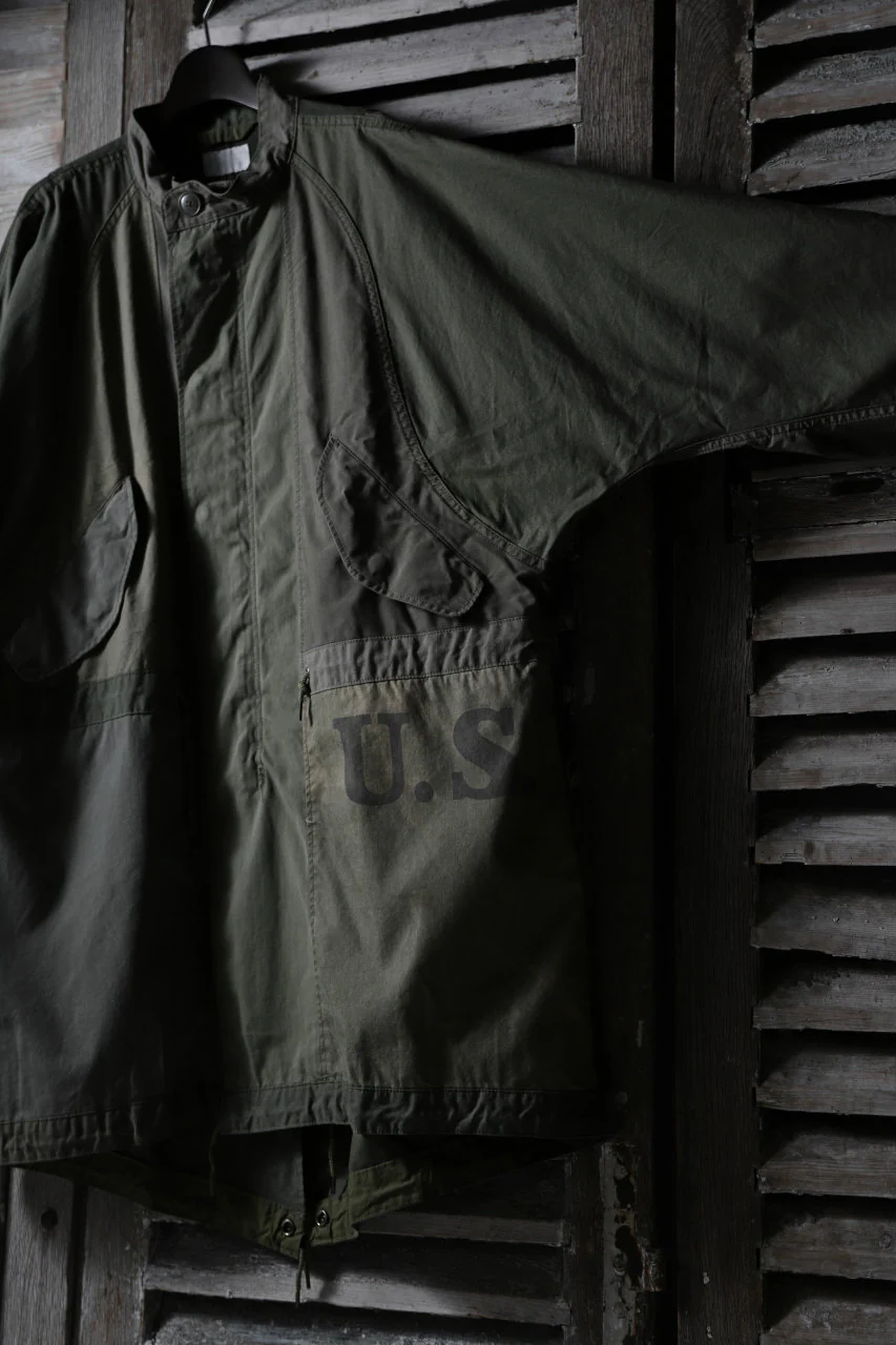 CHANGES VINTAGE REMAKE OVERSIZED MILITARY COAT (KHAKI #B) - Image 10