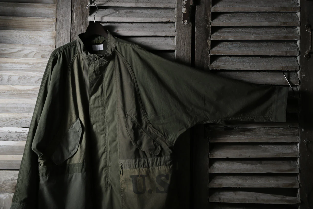 CHANGES VINTAGE REMAKE OVERSIZED MILITARY COAT (KHAKI #B) - Image 12