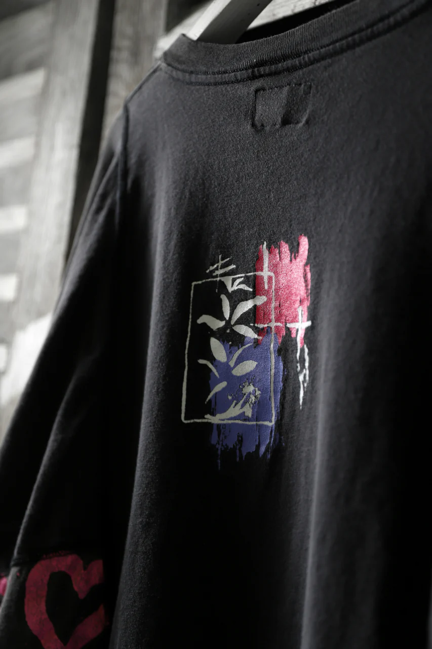 CHANGES VINTAGE REMAKE QUARTET PANEL LONG SLEEVE TEE (MULTI BLACK #B) - Image 12