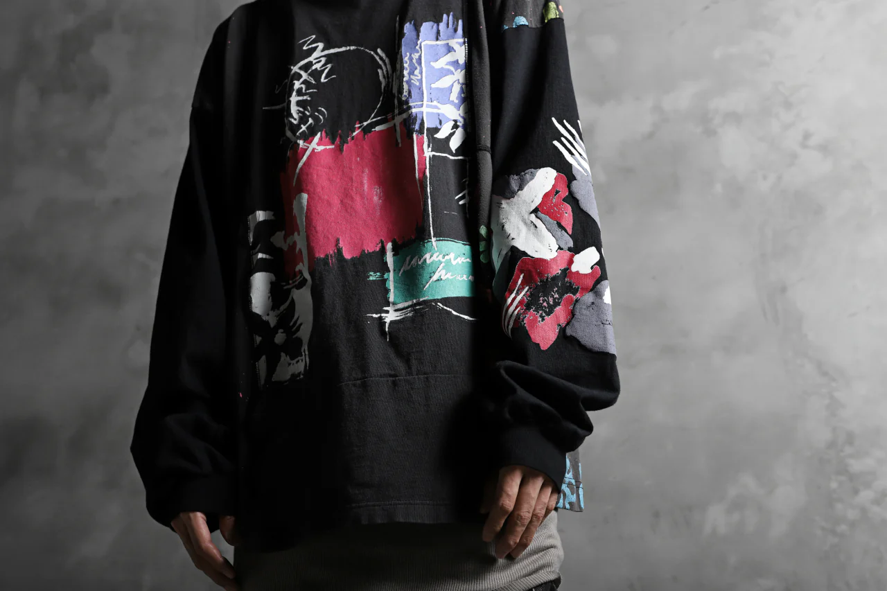 CHANGES VINTAGE REMAKE QUARTET PANEL LONG SLEEVE TEE (MULTI BLACK #B) - Image 19