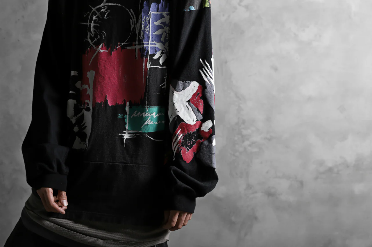 CHANGES VINTAGE REMAKE QUARTET PANEL LONG SLEEVE TEE (MULTI BLACK #B) - Image 20