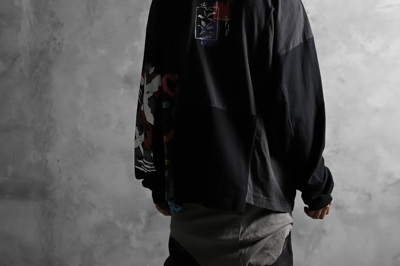 CHANGES VINTAGE REMAKE QUARTET PANEL LONG SLEEVE TEE (MULTI BLACK #B) - Image 21