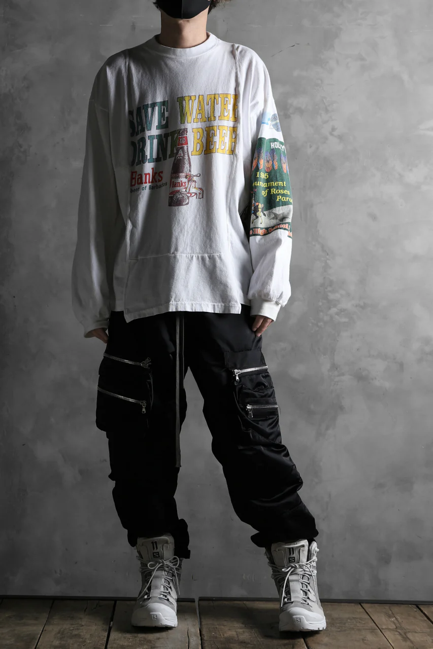 CHANGES VINTAGE REMAKE QUARTET PANEL LONG SLEEVE TEE (MULTI WHITE #beer) - Image 16