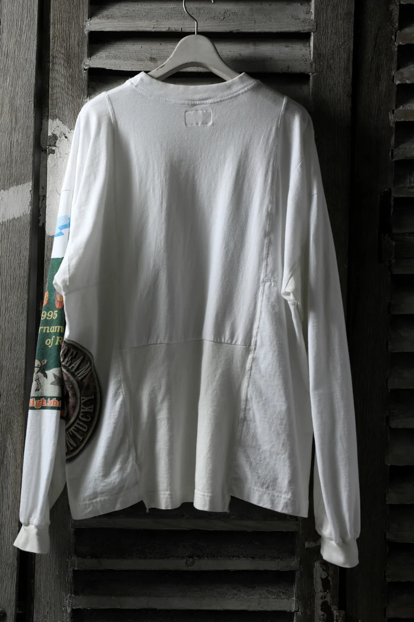 CHANGES VINTAGE REMAKE QUARTET PANEL LONG SLEEVE TEE (MULTI WHITE #beer) - Image 3
