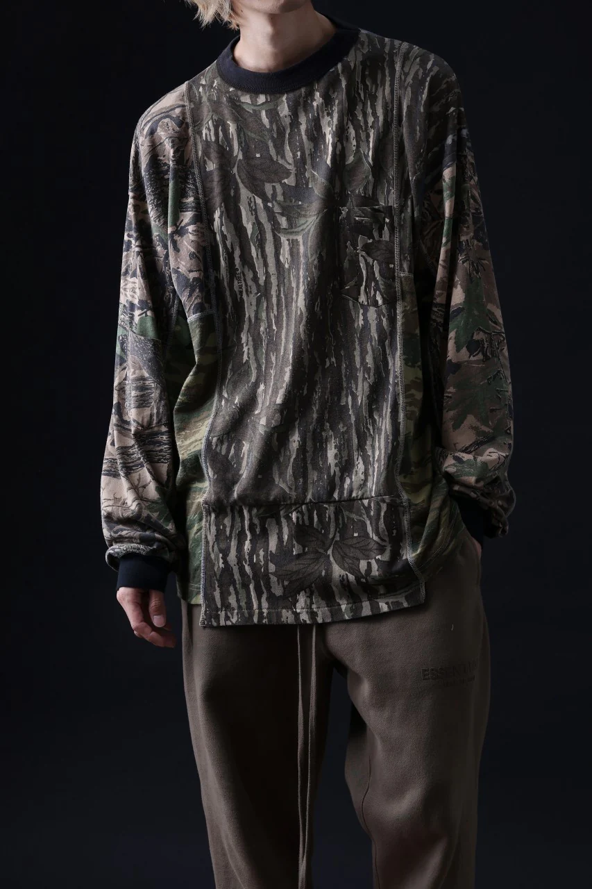 CHANGES VINTAGE REMAKE QUINTET PANEL L/S TEE (CAMO #C) - Image 11
