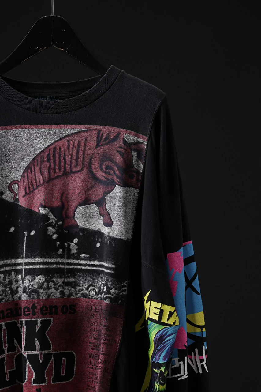 CHANGES VINTAGE REMAKE QUINTET PANEL LONG SLEEVE T-SHIRT (MULTI #A) - Image 5