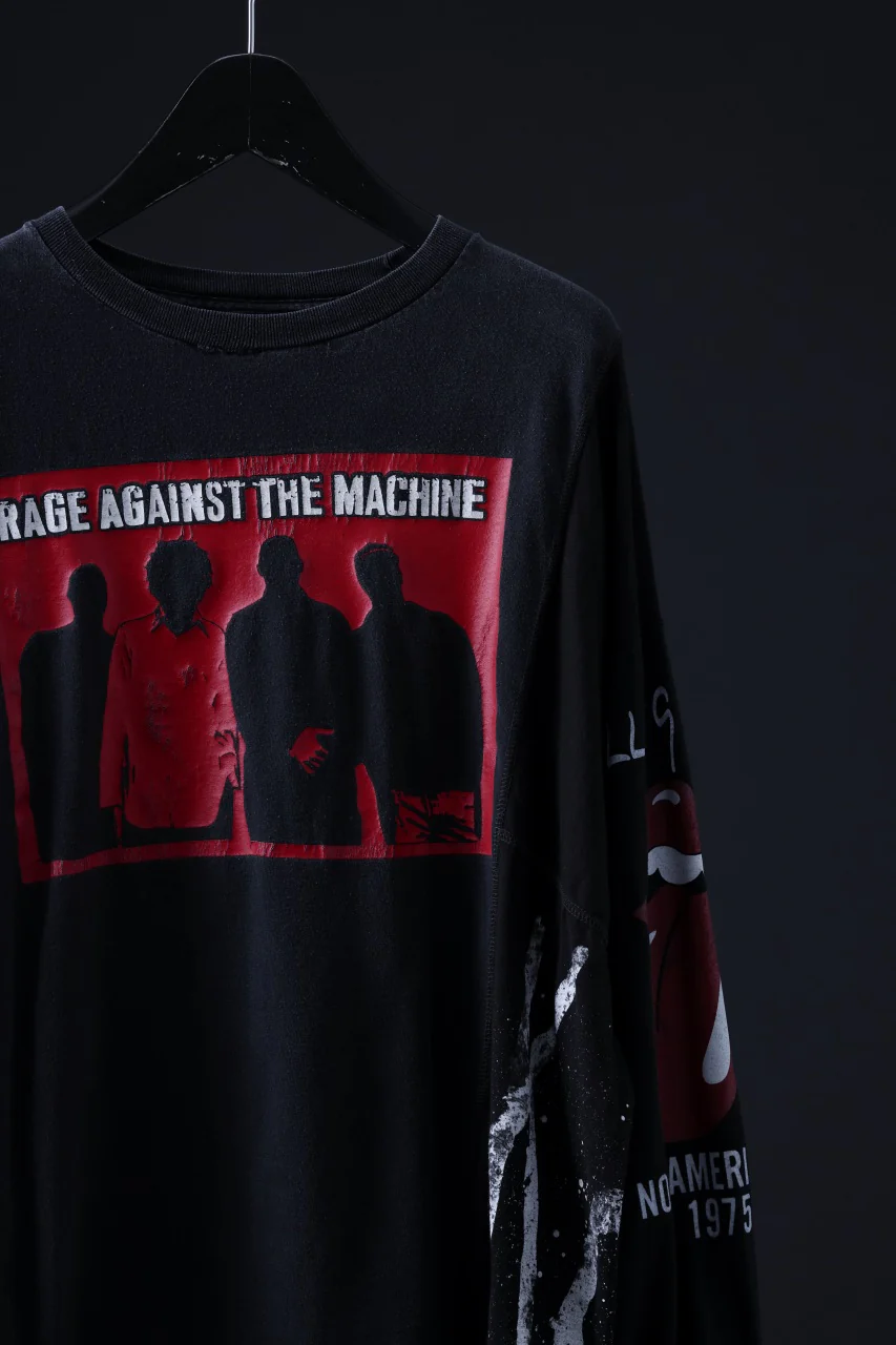 CHANGES VINTAGE REMAKE QUINTET PANEL LONG SLEEVE T-SHIRT (MULTI #D) - Image 4