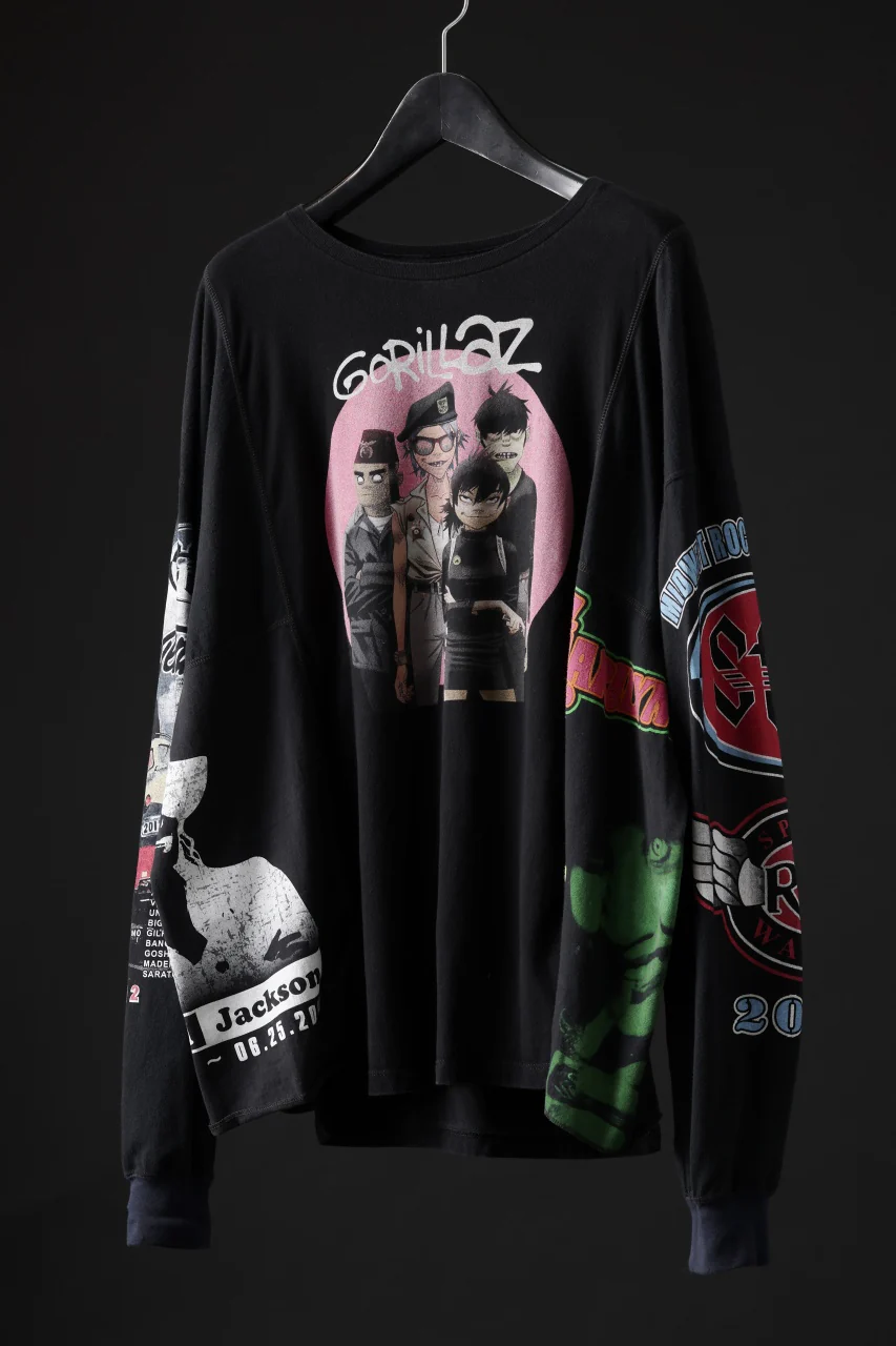 CHANGES VINTAGE REMAKE QUINTET PANEL LONG SLEEVE T-SHIRT (MULTI #J) - Image 2