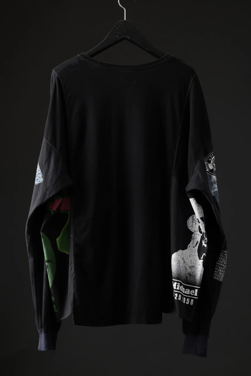 CHANGES VINTAGE REMAKE QUINTET PANEL LONG SLEEVE T-SHIRT (MULTI #J) - Image 3