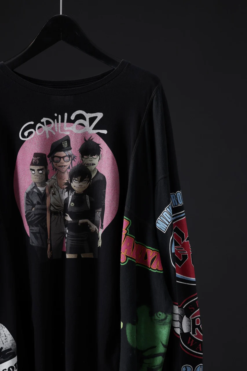 CHANGES VINTAGE REMAKE QUINTET PANEL LONG SLEEVE T-SHIRT (MULTI #J) - Image 4