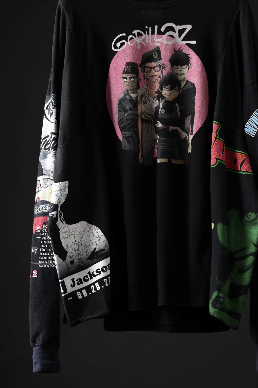 CHANGES VINTAGE REMAKE QUINTET PANEL LONG SLEEVE T-SHIRT (MULTI #J) - Image 5