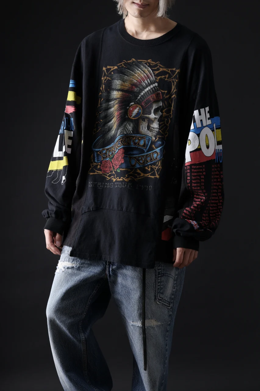 CHANGES VINTAGE REMAKE QUINTET PANEL LONG SLEEVE TEE (MULTI #A) - Image 11