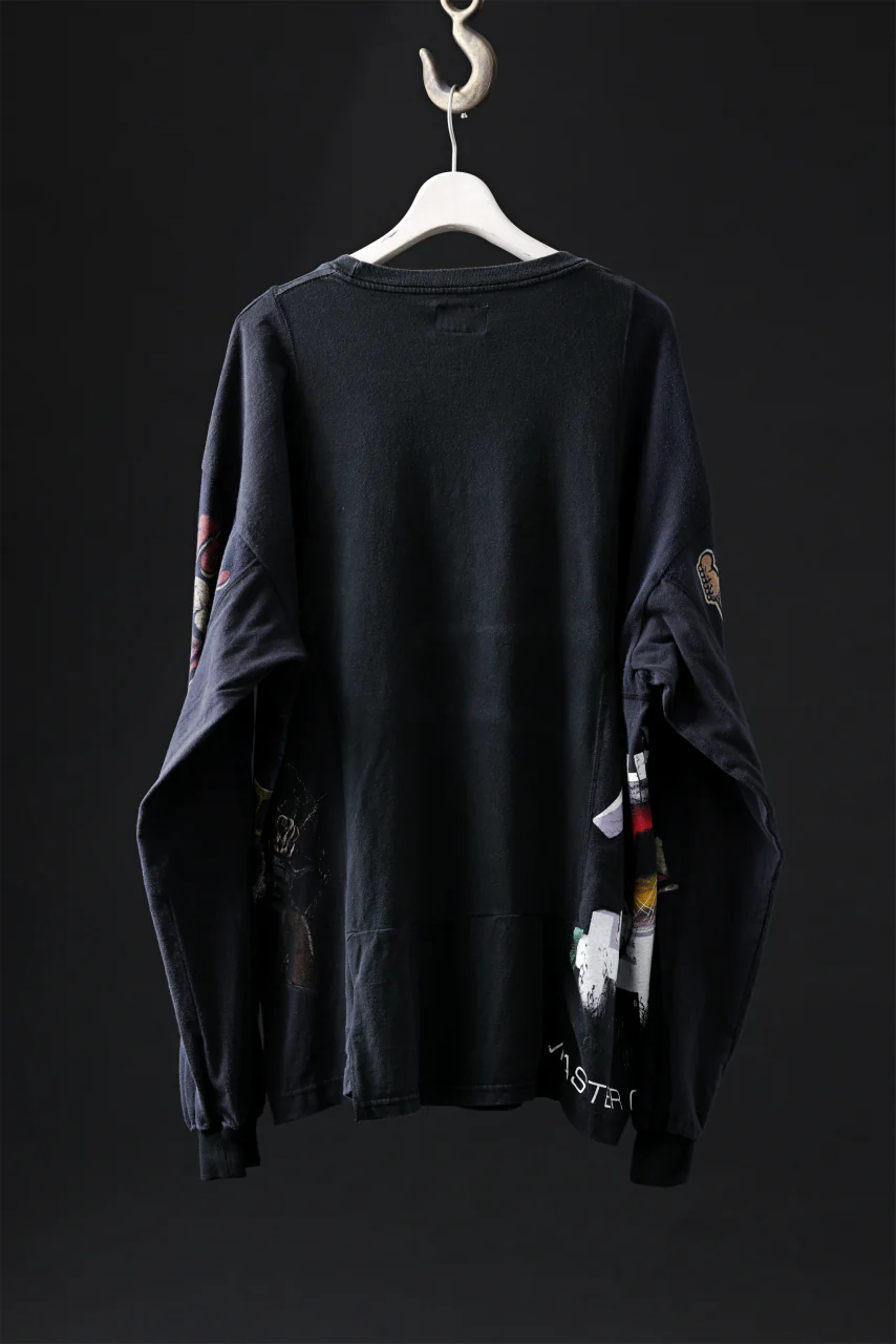 CHANGES VINTAGE REMAKE QUINTET PANEL LONG SLEEVE TEE (MULTI #B1-BT2) - Image 2