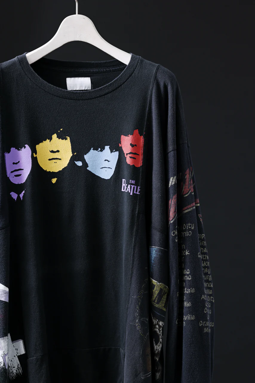CHANGES VINTAGE REMAKE QUINTET PANEL LONG SLEEVE TEE (MULTI #B1-BT2) - Image 3