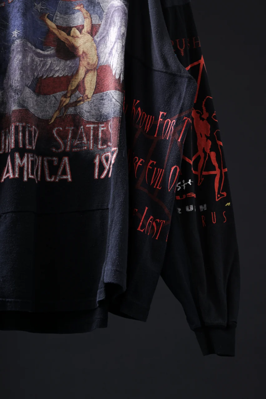 CHANGES VINTAGE REMAKE QUINTET PANEL LONG SLEEVE TEE (MULTI #C-LZ1) - Image 3