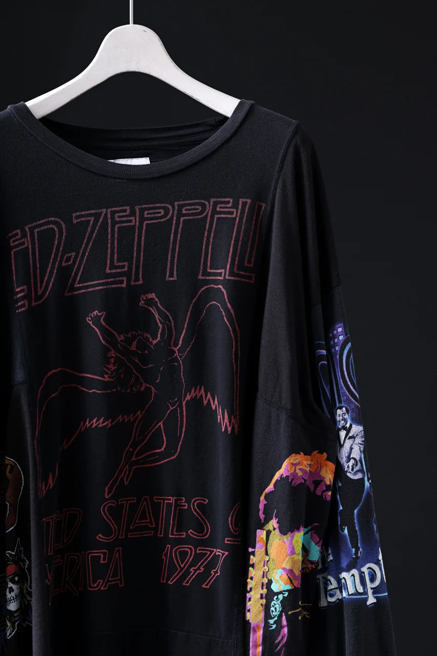 CHANGES VINTAGE REMAKE QUINTET PANEL LONG SLEEVE TEE (MULTI #E-LZ3) - Image 2