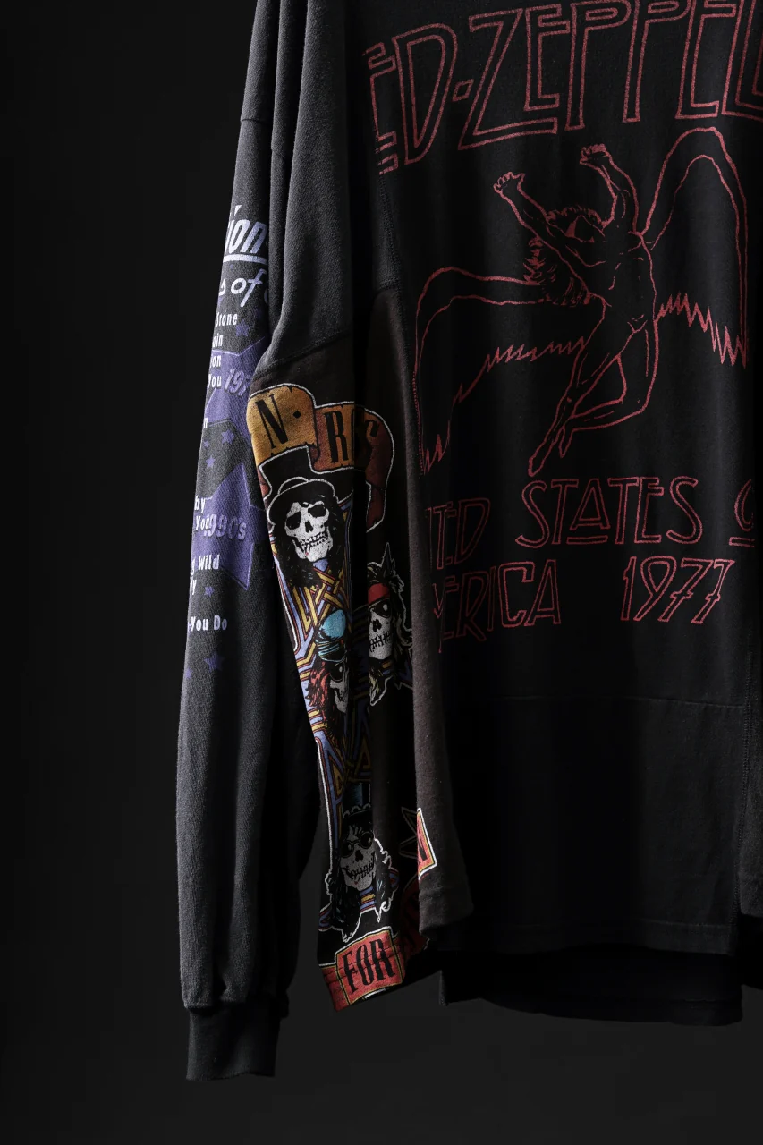CHANGES VINTAGE REMAKE QUINTET PANEL LONG SLEEVE TEE (MULTI #E-LZ3) - Image 3