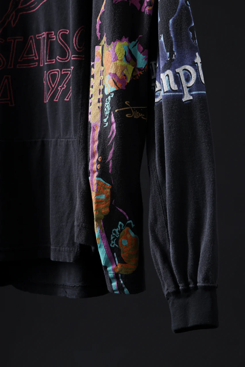 CHANGES VINTAGE REMAKE QUINTET PANEL LONG SLEEVE TEE (MULTI #E-LZ3) - Image 4