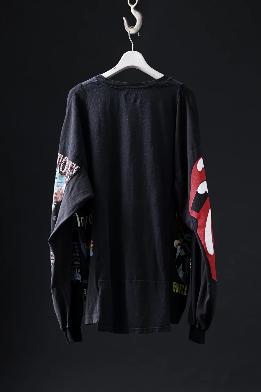 CHANGES VINTAGE REMAKE QUINTET PANEL LONG SLEEVE TEE (MULTI #F-LZ4) - Image 6