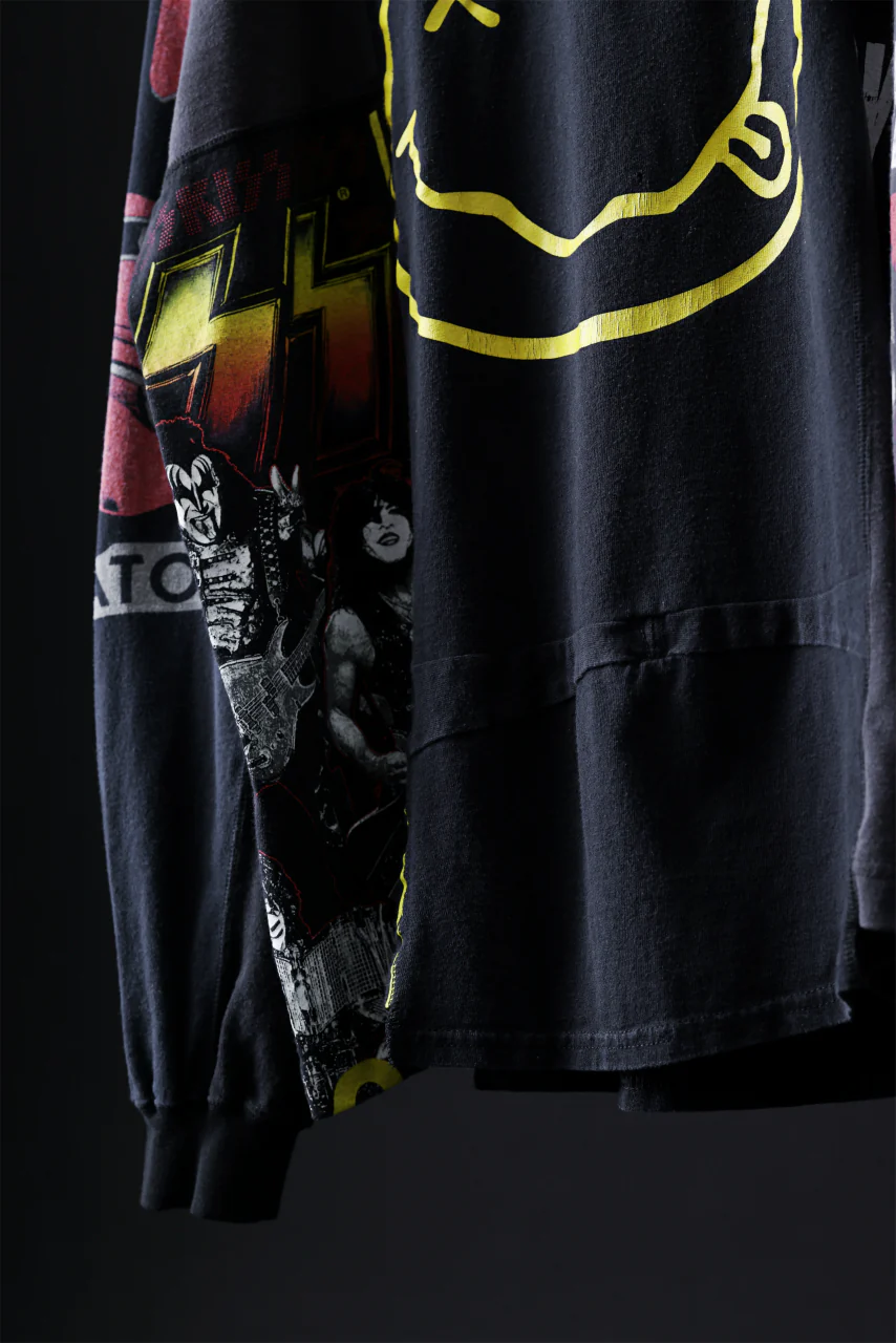 CHANGES VINTAGE REMAKE QUINTET PANEL LONG SLEEVE TEE (MULTI #L-NR5) - Image 4