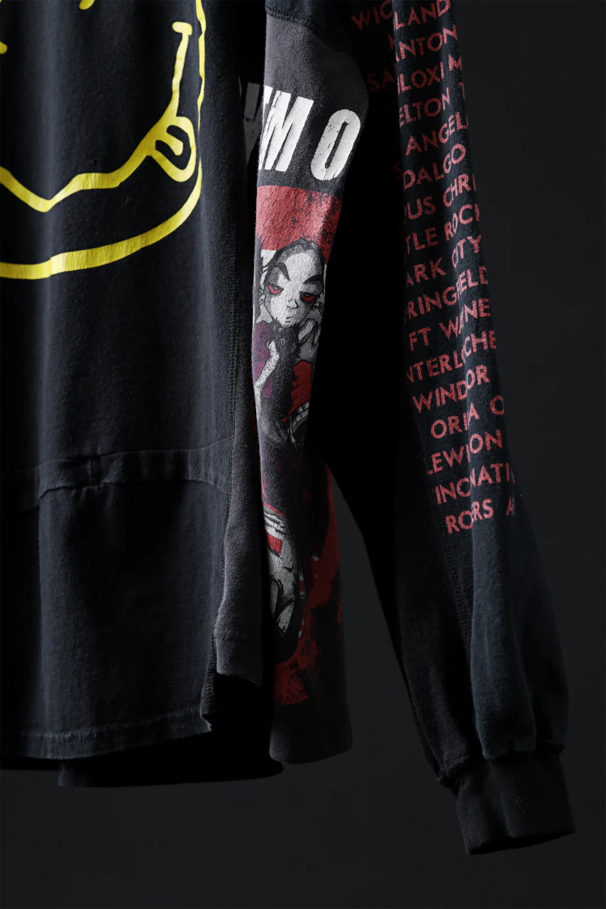 CHANGES VINTAGE REMAKE QUINTET PANEL LONG SLEEVE TEE (MULTI #L-NR5) - Image 5