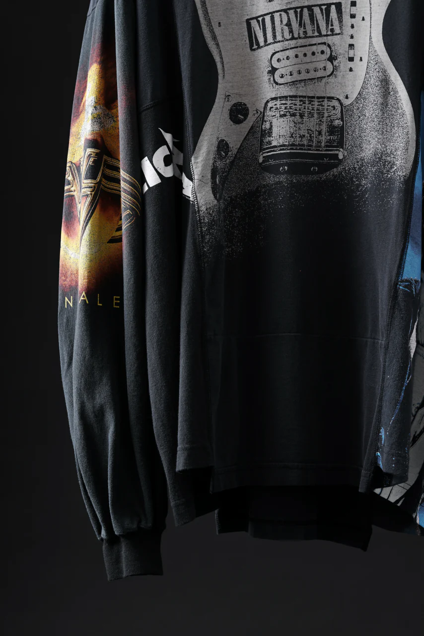 CHANGES VINTAGE REMAKE QUINTET PANEL LONG SLEEVE TEE (MULTI #N-NR7) - Image 4