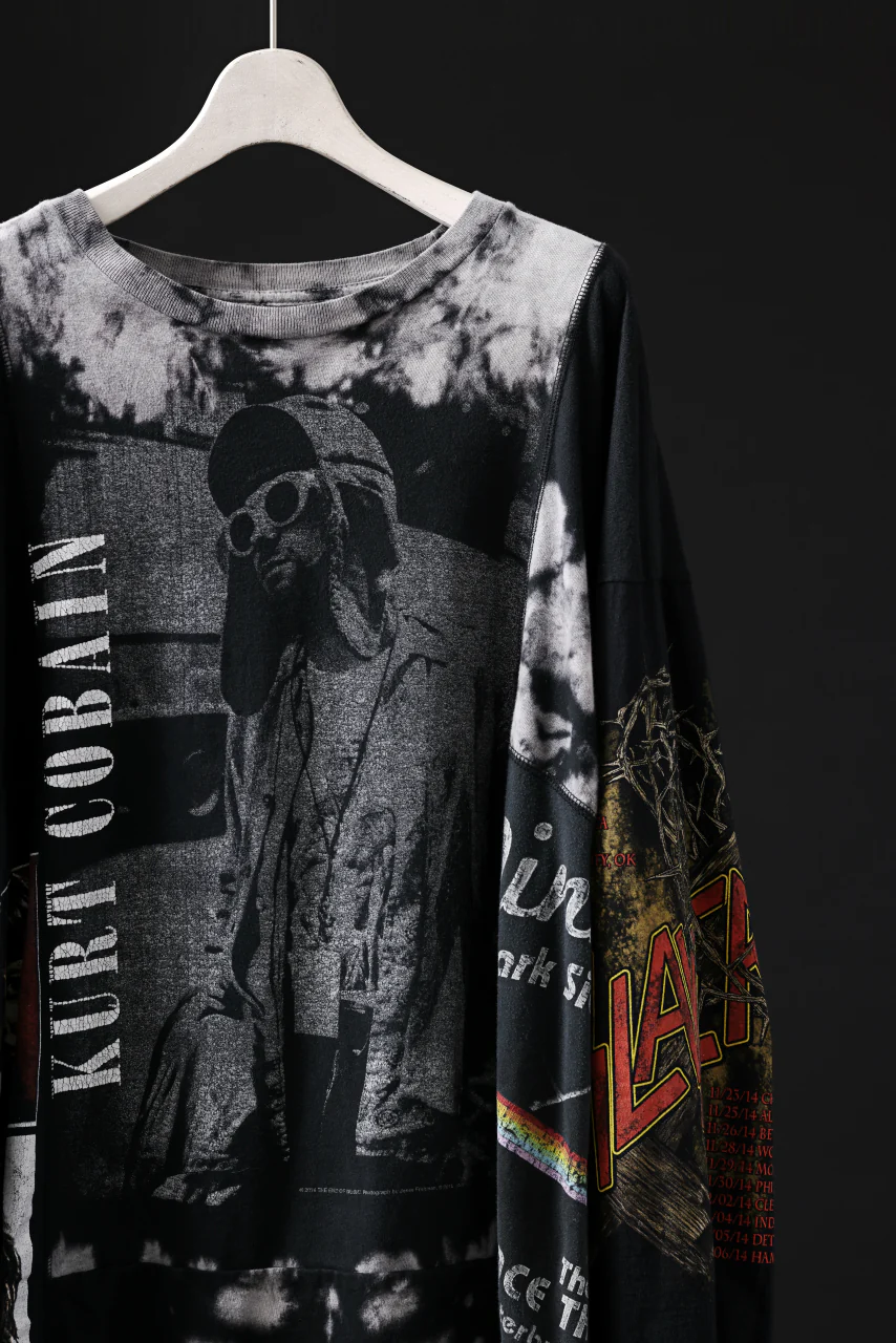 CHANGES VINTAGE REMAKE QUINTET PANEL LONG SLEEVE TEE (MULTI #O-NR8) - Image 3