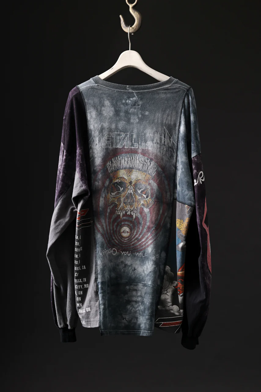CHANGES VINTAGE REMAKE QUINTET PANEL LONG SLEEVE TEE (MULTI #U-MT) - Image 2
