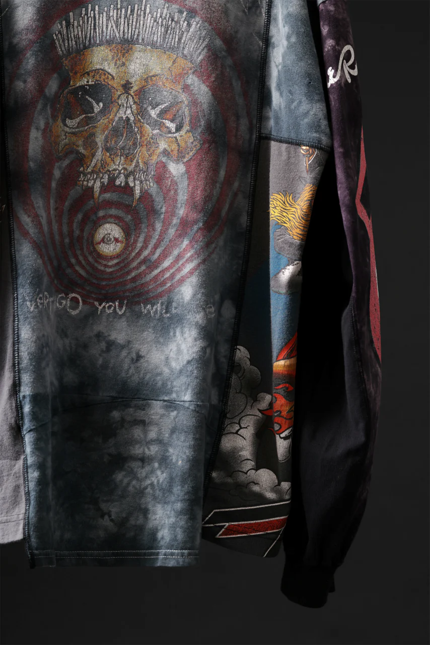 CHANGES VINTAGE REMAKE QUINTET PANEL LONG SLEEVE TEE (MULTI #U-MT) - Image 4