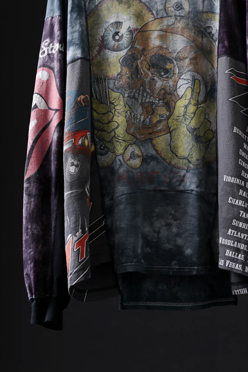CHANGES VINTAGE REMAKE QUINTET PANEL LONG SLEEVE TEE (MULTI #U-MT) - Image 5