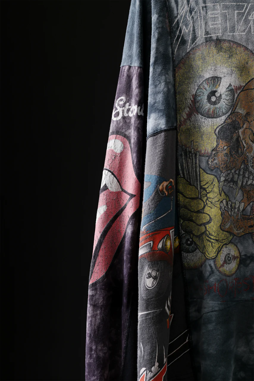 CHANGES VINTAGE REMAKE QUINTET PANEL LONG SLEEVE TEE (MULTI #U-MT) - Image 6