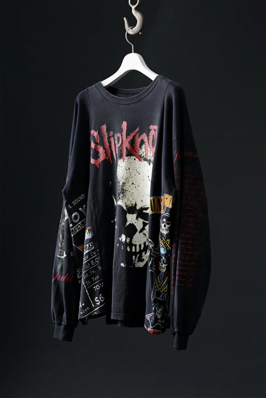 CHANGES VINTAGE REMAKE QUINTET PANEL LONG SLEEVE TEE (MULTI #W-SK2) - Image 2