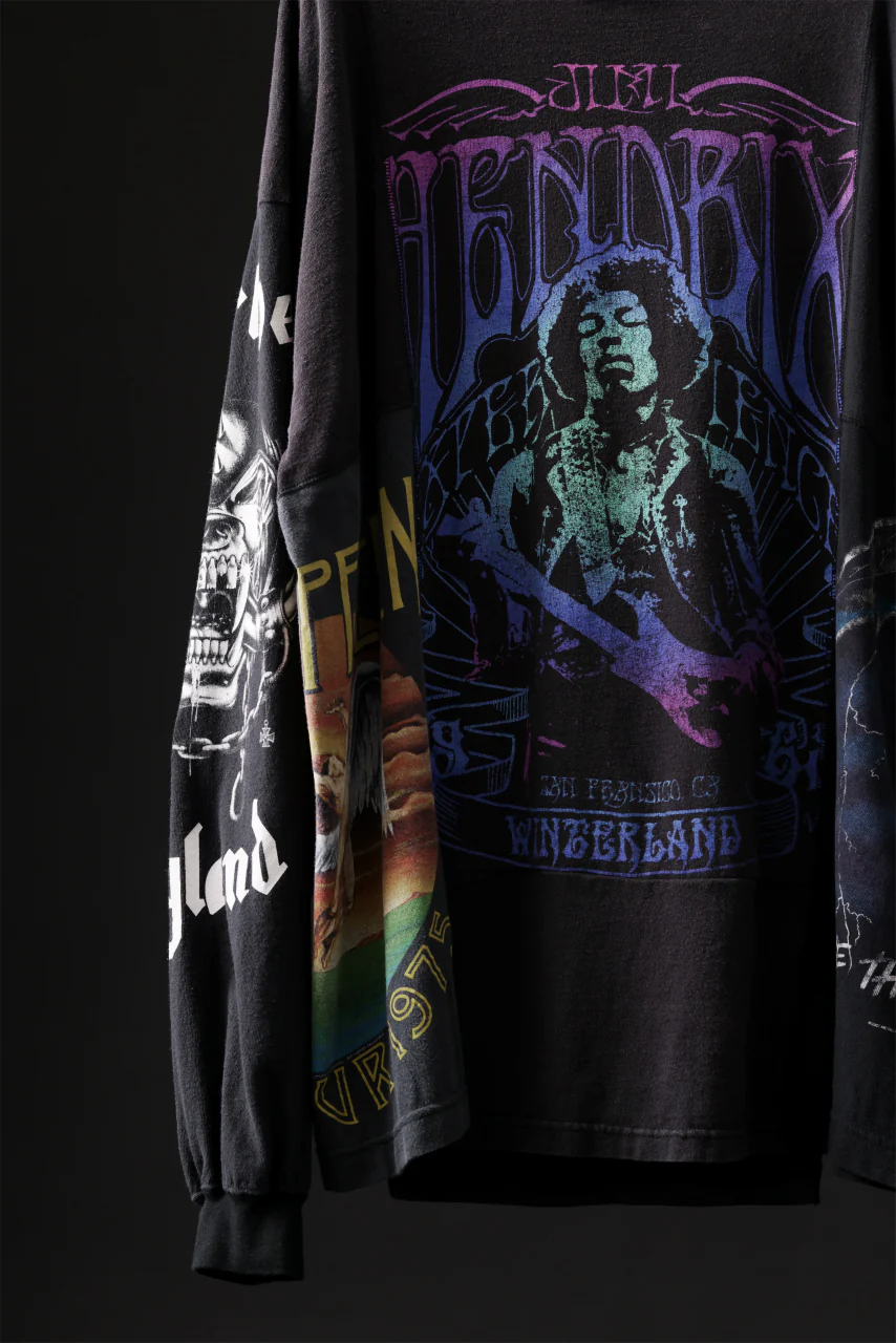 CHANGES VINTAGE REMAKE QUINTET PANEL LONG SLEEVE TEE (MULTI #Z-JH) - Image 4