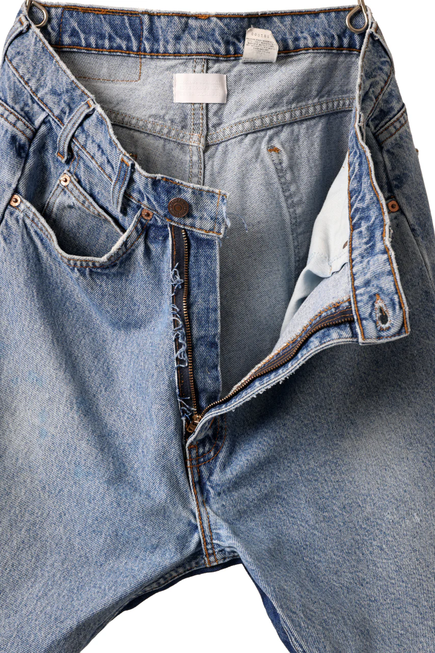 CHANGES VINTAGE REMAKE REGULAR FIT DENIM JOINT PANTS / VINTAGE DENIM (INDIGO #B) - Image 9