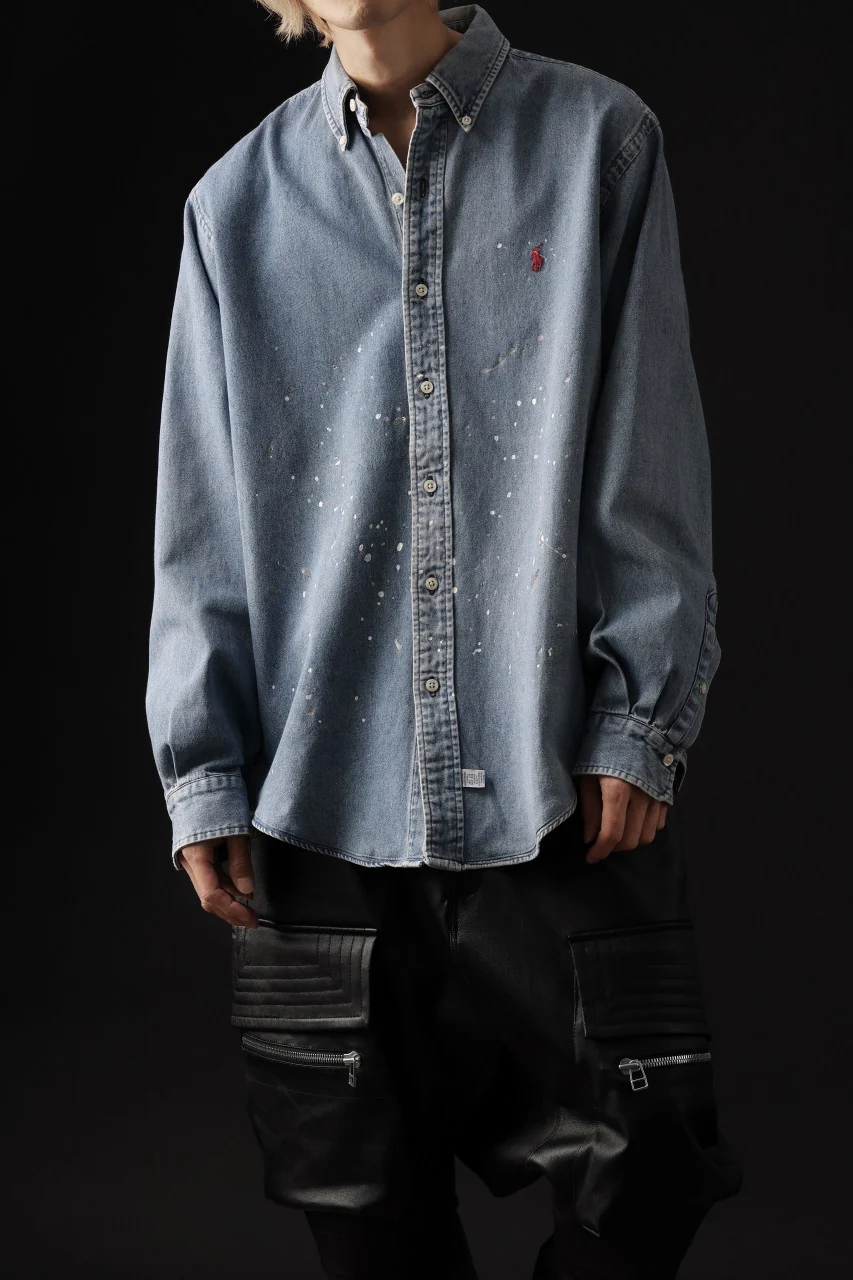 CHANGES VINTAGE REMAKE RL-DENIM SHIRT (INDIGO #A) - Image 16