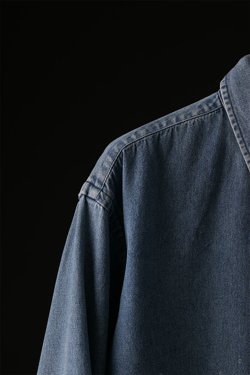 CHANGES VINTAGE REMAKE RL-DENIM SHIRT (INDIGO #A) - Image 6