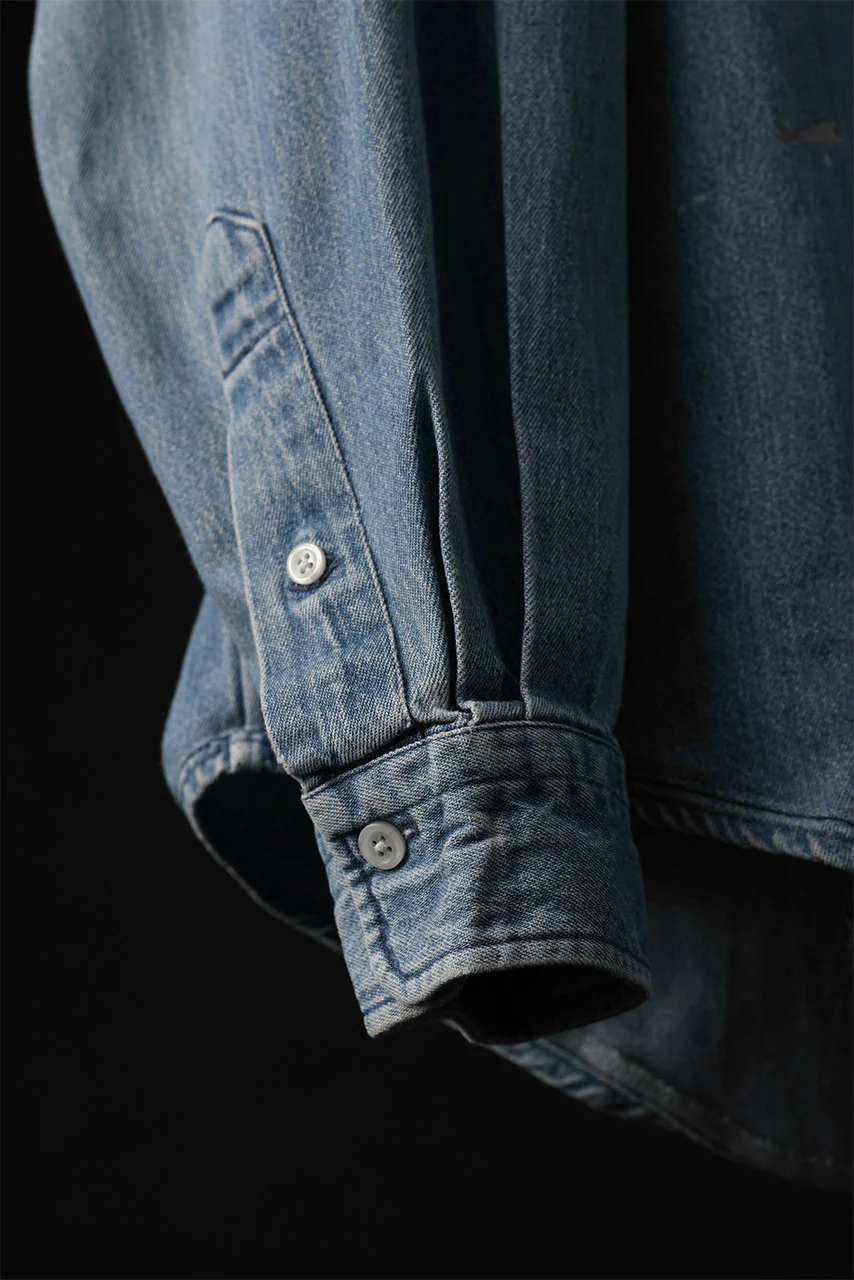 CHANGES VINTAGE REMAKE RL-DENIM SHIRT (INDIGO #B) - Image 11