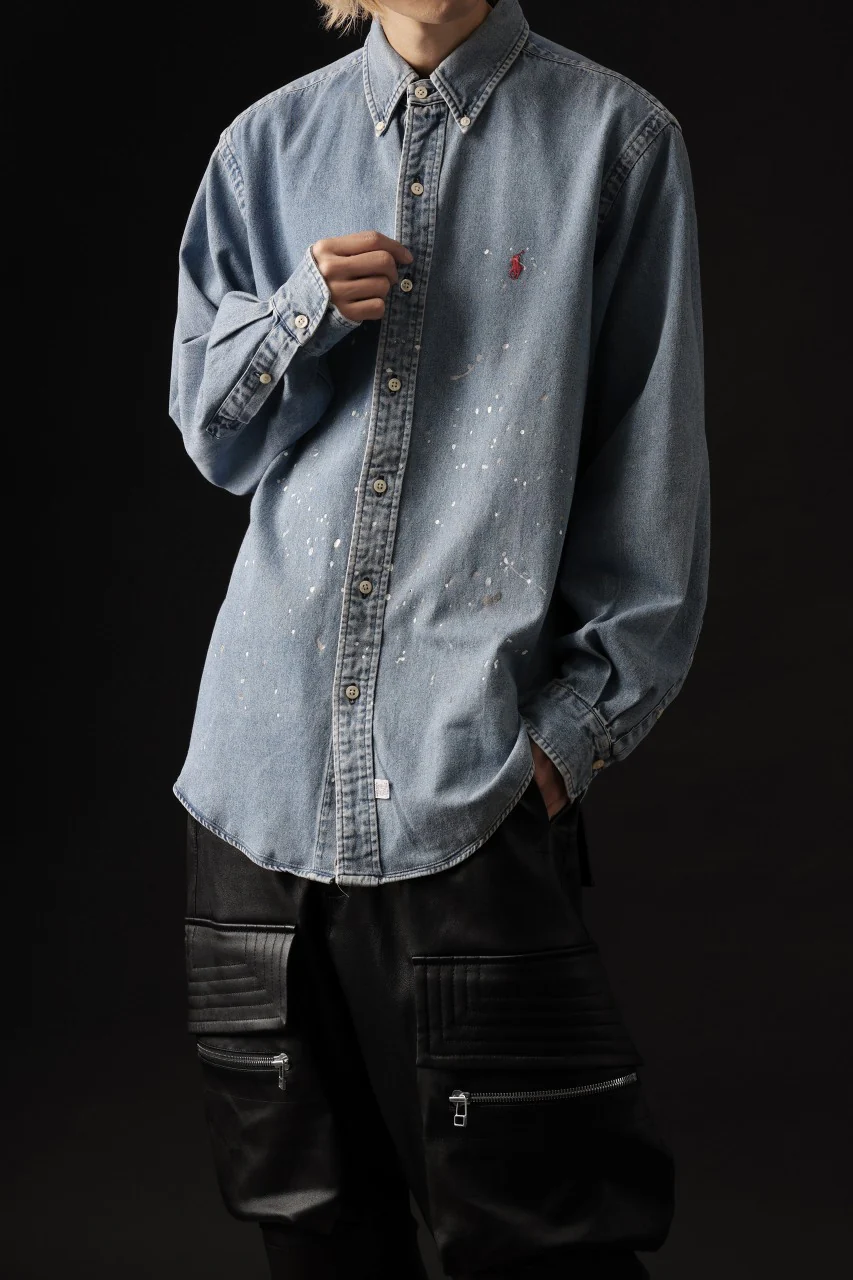 CHANGES VINTAGE REMAKE RL-DENIM SHIRT (INDIGO #B) - Image 17