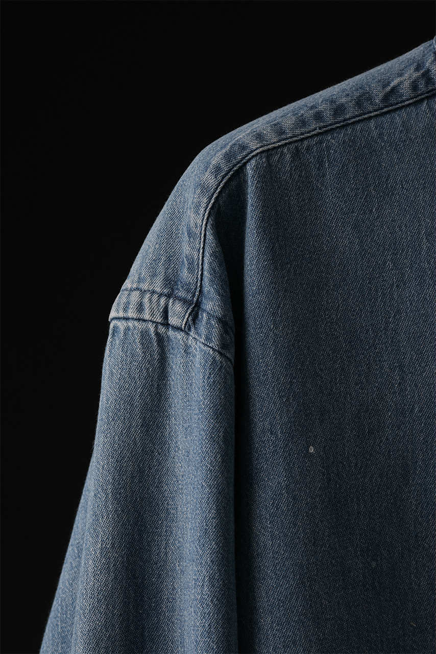 CHANGES VINTAGE REMAKE RL-DENIM SHIRT (INDIGO #B) - Image 8