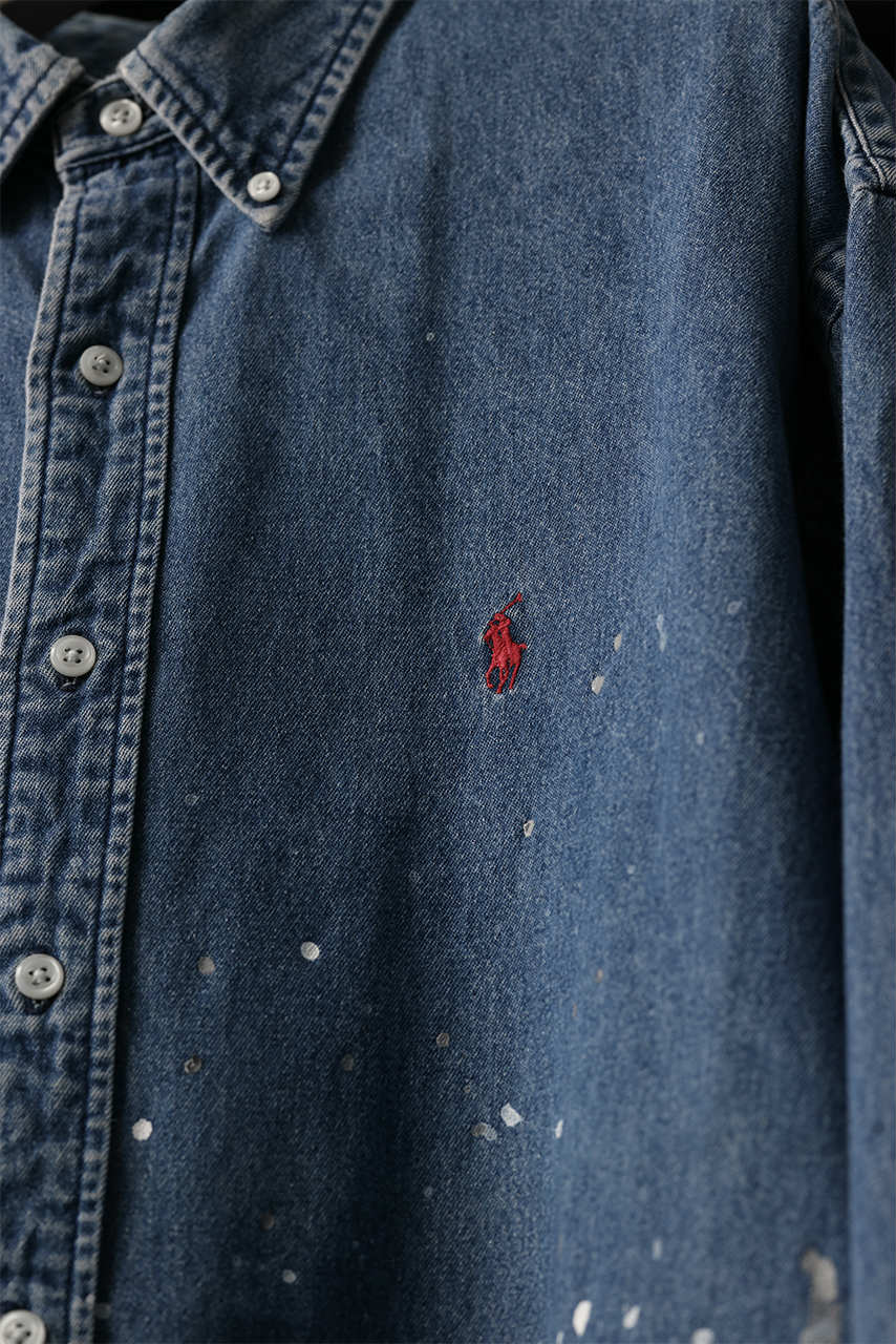 CHANGES VINTAGE REMAKE RL-DENIM SHIRT (INDIGO #C) - Image 10