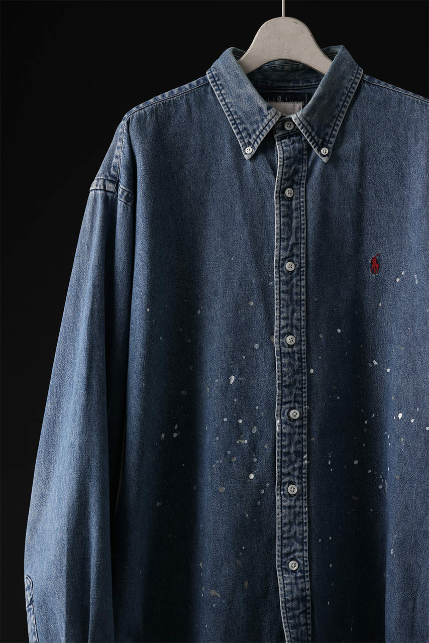 CHANGES VINTAGE REMAKE RL-DENIM SHIRT (INDIGO #C) - Image 4