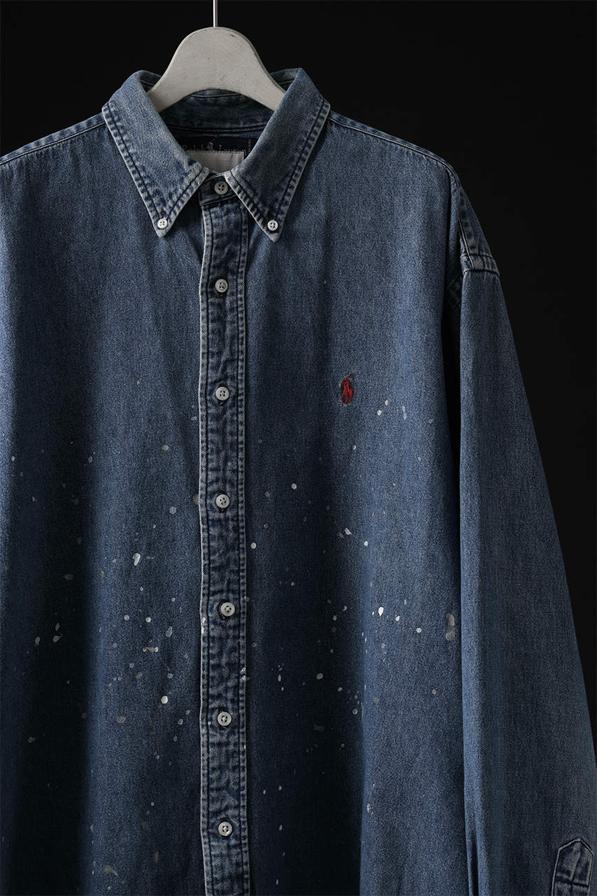 CHANGES VINTAGE REMAKE RL-DENIM SHIRT (INDIGO #C) - Image 5