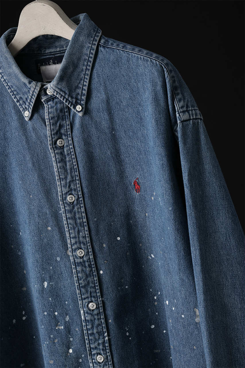 CHANGES VINTAGE REMAKE RL-DENIM SHIRT (INDIGO #C) - Image 9