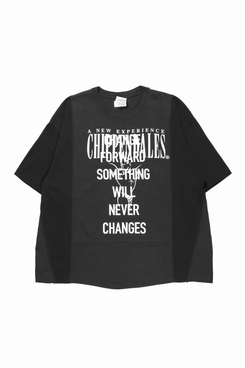 CHANGES exclusive VINTAGE REMAKE SHORT SLEEVE TEE (BLACK #D)